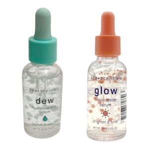 Spa Scentials Dew Hyaluronic Acid Serum and Glow Niacinamide 1 Bottle Each